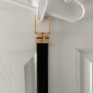 Calvin Klein Black and Brown reversible Belt with Gold Buckle